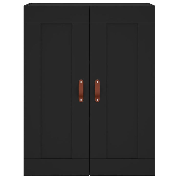 Credenza Nera 69,5x34x180 cm in Legno Multistrato 3200042