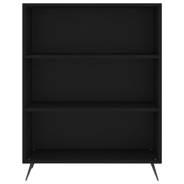 Credenza Nera 69,5x34x180 cm in Legno Multistrato 3200042