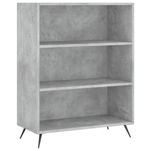 Credenza cassettiera mobile contenitore organizer cucina soggiorno salotto alto 695 x 34 x 180 cm legno ingegnerizzato grigio 02_0034590