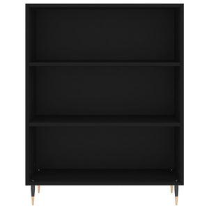 Credenza Nera 69,5x34x180 cm in Legno Multistrato 3200050