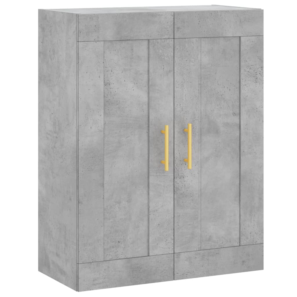 Credenza cassettiera mobile contenitore organizer cucina soggiorno salotto alto 695 x 34 x 180 cm legno ingegnerizzato grigio 02_0034548