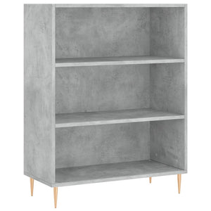 Credenza cassettiera mobile contenitore organizer cucina soggiorno salotto alto 695 x 34 x 180 cm legno ingegnerizzato grigio 02_0034548