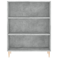 vidaXL Credenza Grigio Cemento 69,5x34x180 cm in Legno Multistrato