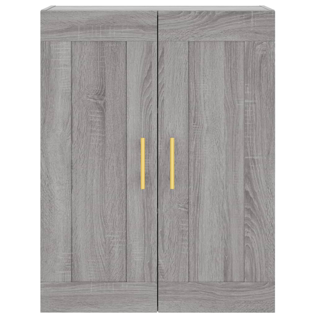 vidaXL Credenza Grigio Sonoma 69,5x34x180 cm in Legno Multistrato