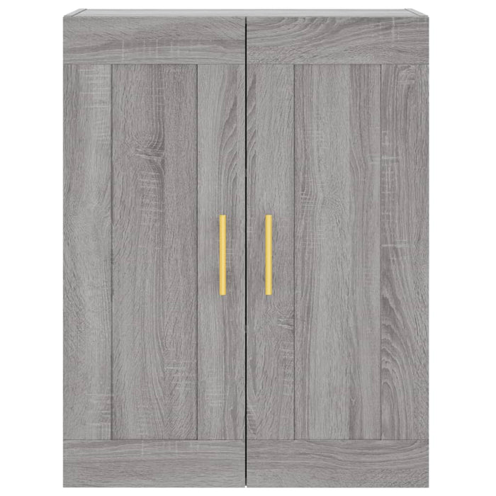 vidaXL Credenza Grigio Sonoma 69,5x34x180 cm in Legno Multistrato