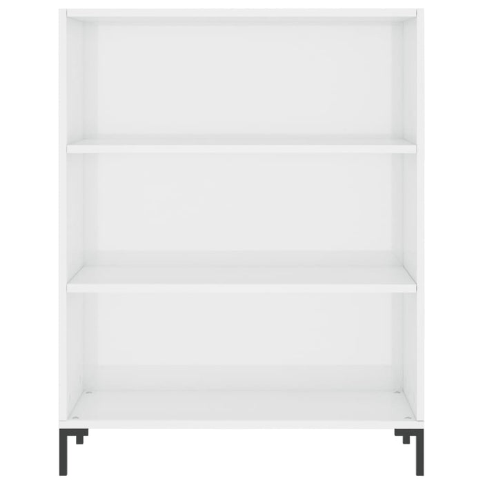 Credenza Bianco Lucido 69,5x34x180 cm in Legno Multistrato 3200067