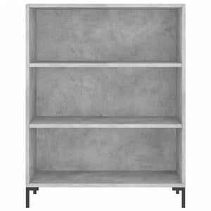 vidaXL Credenza Grigio Cemento 69,5x34x180 cm in Legno Multistrato