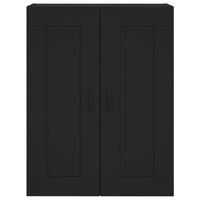 Credenza Nera 69,5x34x180 cm in Legno Multistrato 3200082