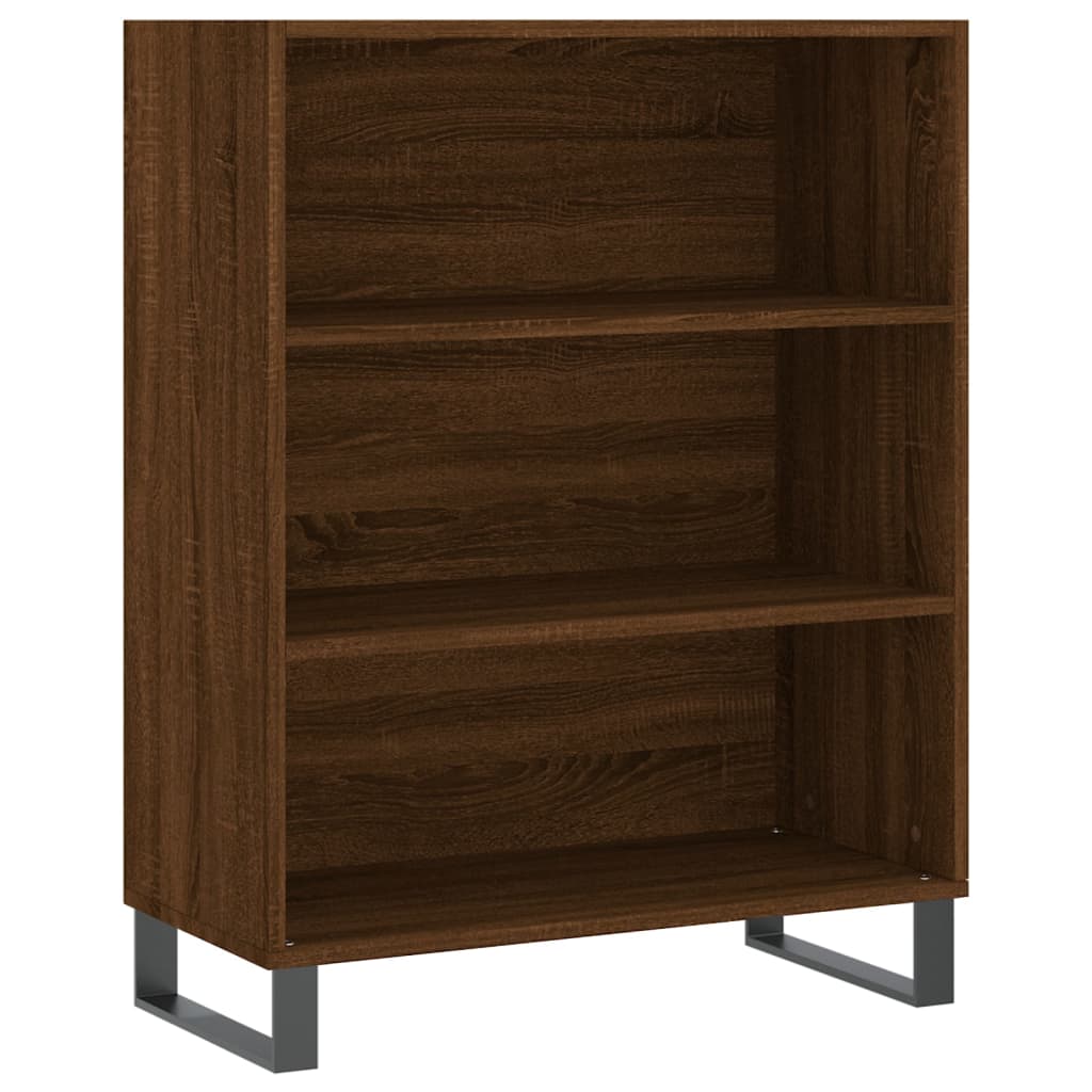 Credenza Rovere Marrone 69,5x34x180 cm in Legno Multistrato 3200096
