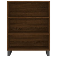 Credenza Rovere Marrone 69,5x34x180 cm in Legno Multistrato 3200096