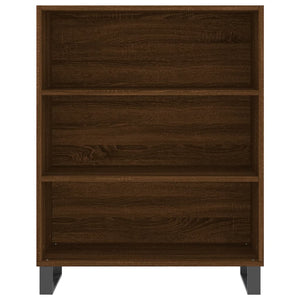 Credenza Rovere Marrone 69,5x34x180 cm in Legno Multistrato 3200096