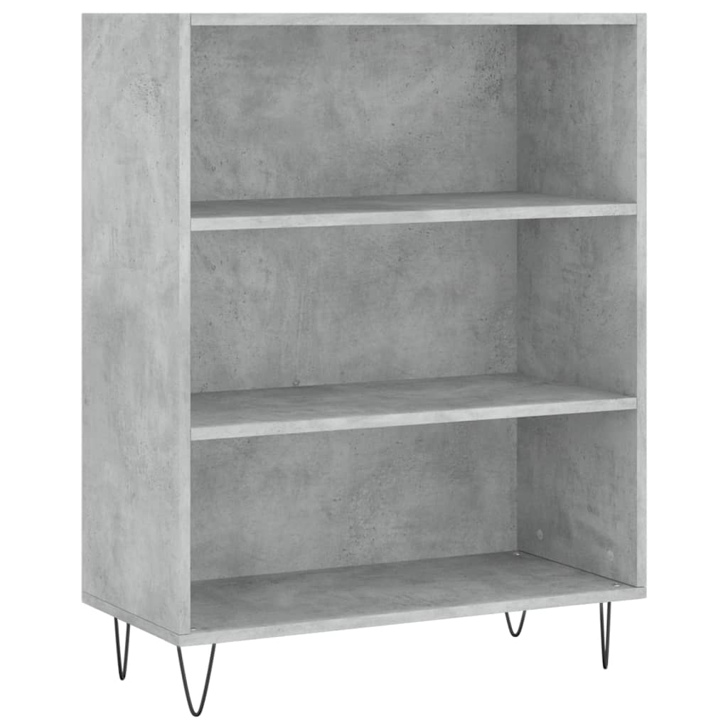 vidaXL Credenza Grigio Cemento 69,5x34x180 cm in Legno Multistrato