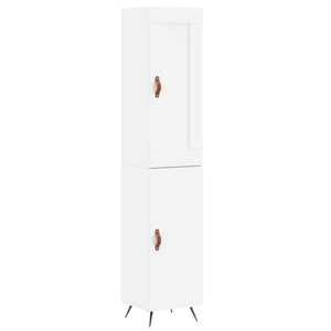 Credenza Bianca 34,5x34x180 cm in Legno Multistrato 3200105