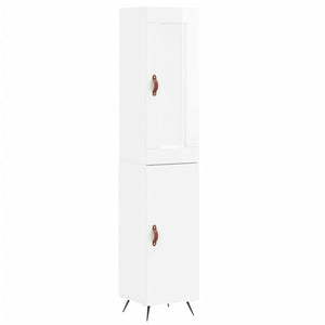 Credenza 34,5x34x180 cm in Legno Multistrato Bianco Lucido 3200107