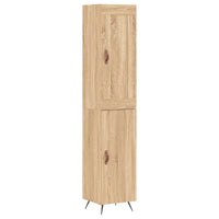 vidaXL Credenza Rovere Sonoma 34,5x34x180 cm in Legno Multistrato