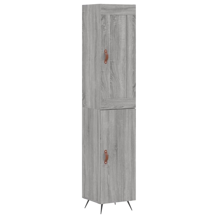 Credenza Grigio Sonoma 34,5x34x180 cm in Legno Multistrato 3200111