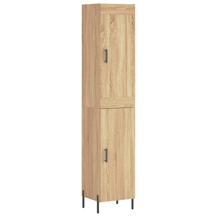 vidaXL Credenza Rovere Sonoma 34,5x34x180 cm in Legno Multistrato