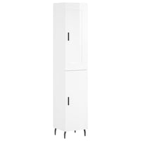 Credenza 34,5x34x180 cm in Legno Multistrato Bianco Lucido 3200147