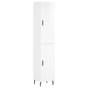 Credenza 34,5x34x180 cm in Legno Multistrato Bianco Lucido 3200147