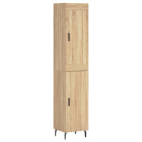 vidaXL Credenza Rovere Sonoma 34,5x34x180 cm in Legno Multistrato