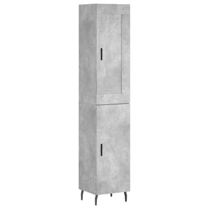 Credenza Grigio Cemento 34,5x34x180 cm in Legno Multistrato 3200149