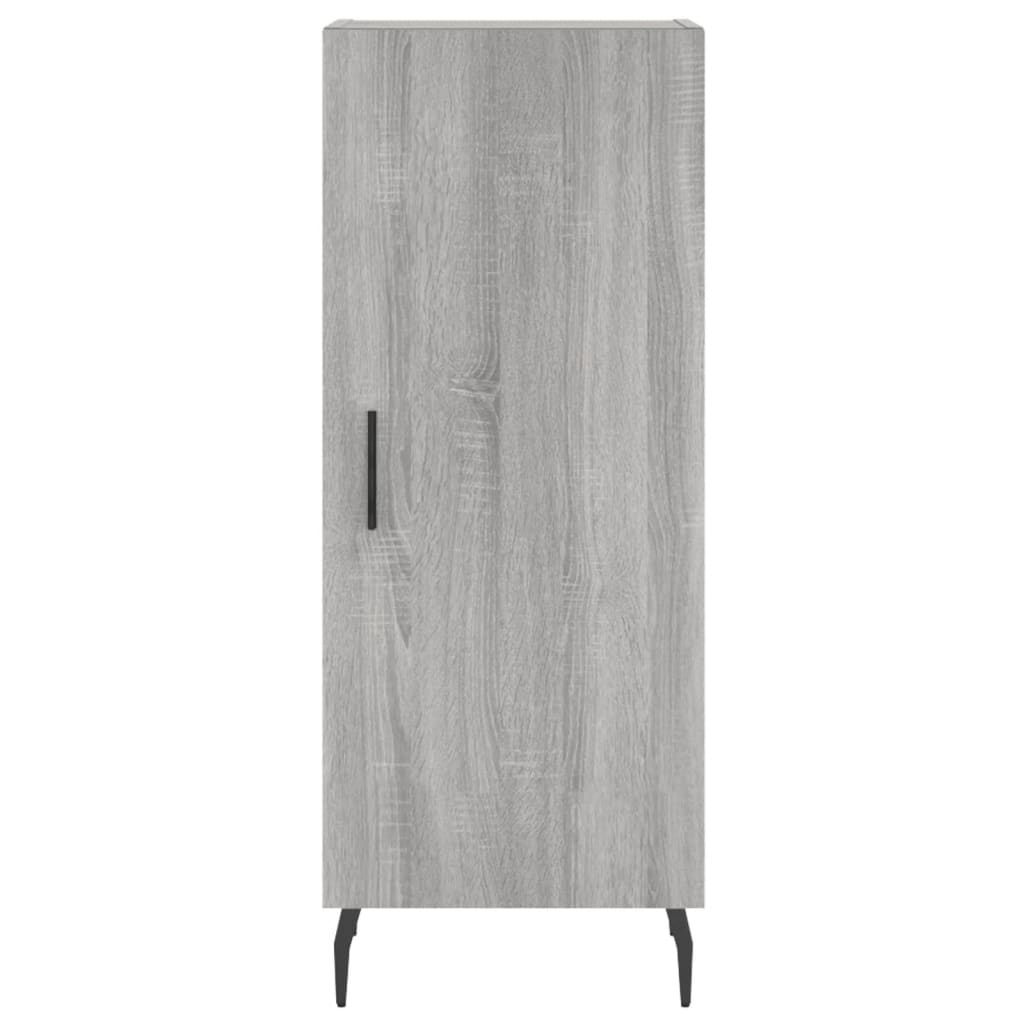 Credenza-Buffet-Armadio da cucina Grigio Sonoma 34,5x34x180 cm in Legno Multistrato 780124