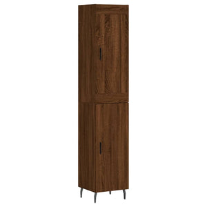 Credenza Rovere Marrone 34,5x34x180 cm in Legno Multistratocod mxl 126032