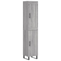 Credenza Grigio Sonoma 34,5x34x180 cm in Legno Multistrato 3200159