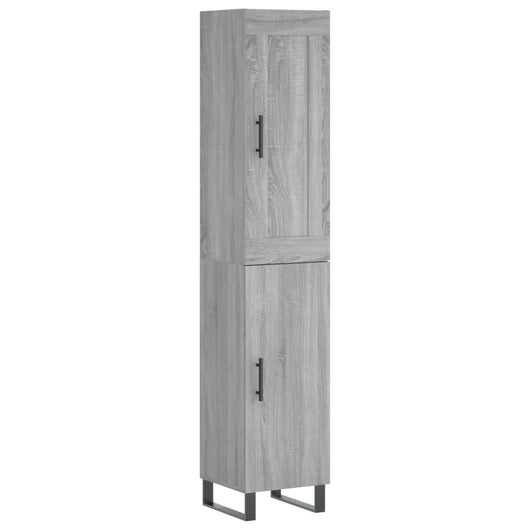 Credenza Grigio Sonoma 34,5x34x180 cm in Legno Multistrato 3200159