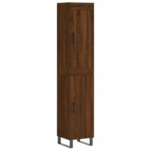 Credenza Rovere Marrone 34,5x34x180 cm in Legno Multistratocod mxl 102234