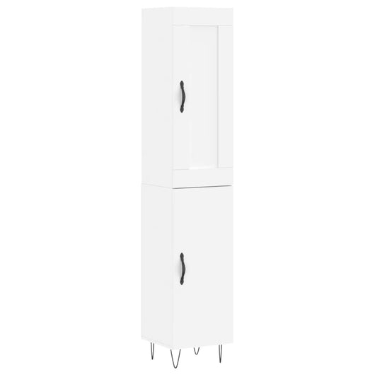 Credenza Bianca 34,5x34x180 cm in Legno Multistratocod mxl 78205