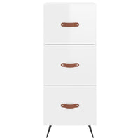 Credenza 34,5x34x180 cm in Legno Multistrato Bianco Lucido 3200171