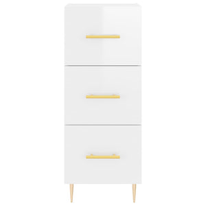 Credenza 34,5x34x180 cm in Legno Multistrato Bianco Lucido 3200187