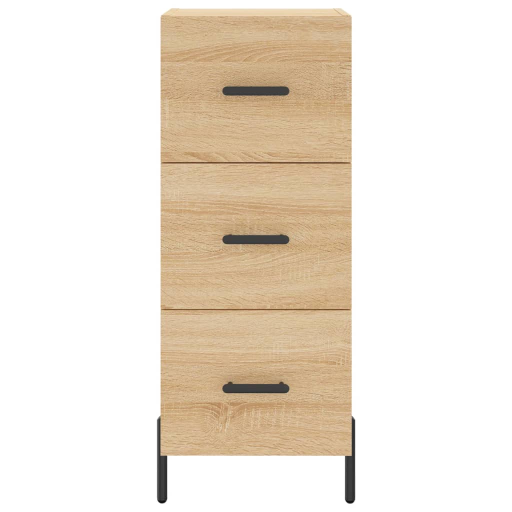 vidaXL Credenza Rovere Sonoma 34,5x34x180 cm in Legno Multistrato