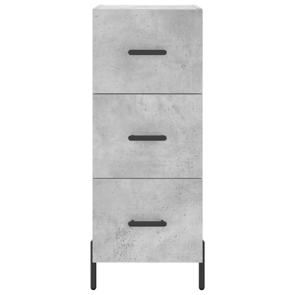 Credenza cassettiera mobile contenitore organizer cucina soggiorno salotto alto 345 x 34 x 180 cm legno ingegnerizzato grigio 02_0034387
