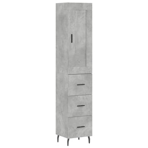Credenza cassettiera mobile contenitore organizer cucina soggiorno salotto alto 345 x 34 x 180 cm legno ingegnerizzato grigio 02_0034392