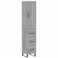 Credenza Grigio Sonoma 34,5x34x180 cm in Legno Multistratocod mxl 126042
