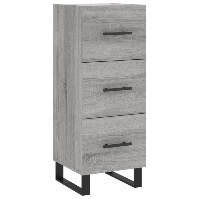 Credenza Grigio Sonoma 34,5x34x180 cm in Legno Multistrato 3200223