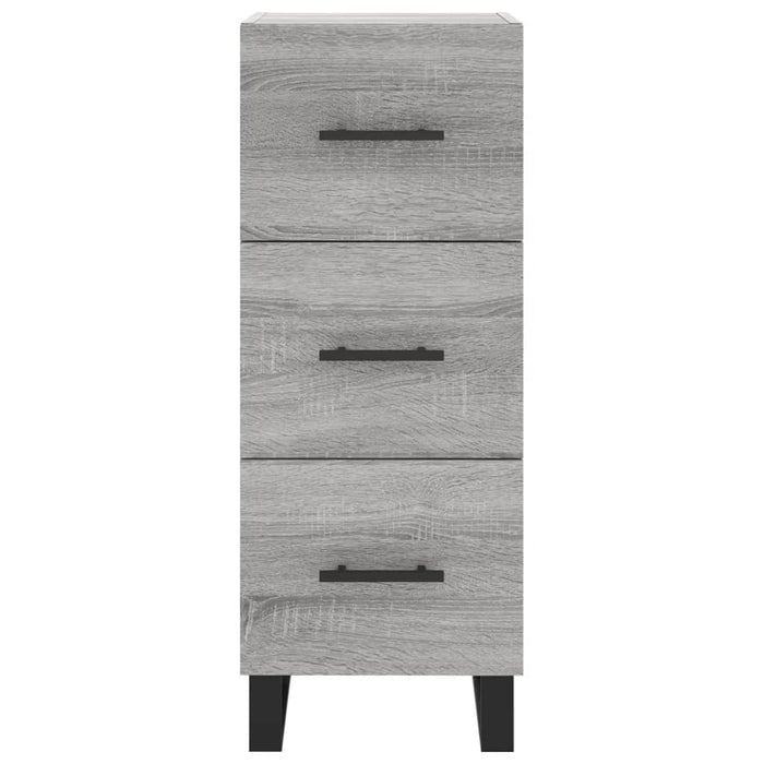 Credenza Grigio Sonoma 34,5x34x180 cm in Legno Multistrato 3200223