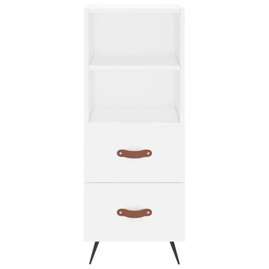 Credenza Bianca 34,5x34x180 cm in Legno Multistrato 3200233