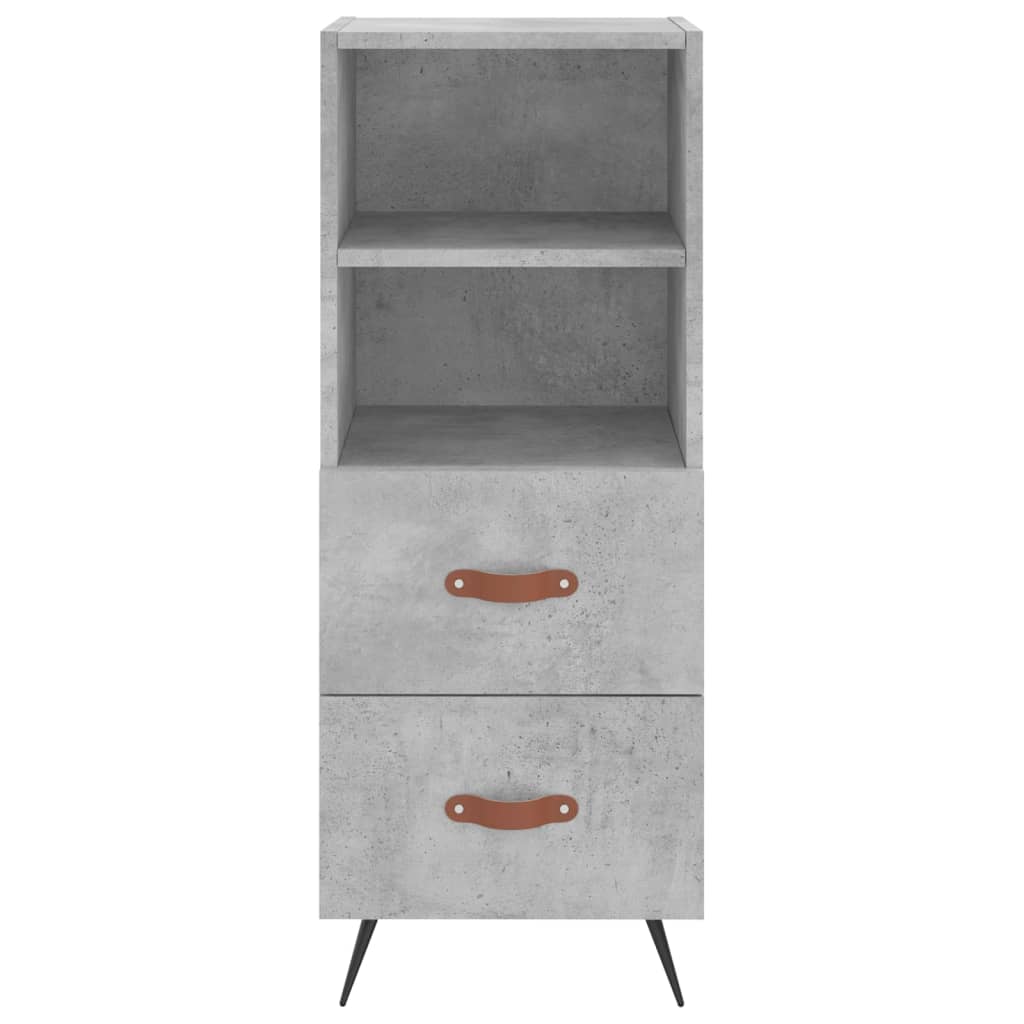 Credenza cassettiera mobile contenitore organizer cucina soggiorno salotto alto 345 x 34 x 180 cm legno ingegnerizzato grigio 02_0034255