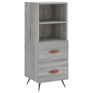 Credenza cassettiera mobile contenitore organizer cucina soggiorno salotto alto sonoma 345 x 34 x 180 cm legno ingegnerizzato grigio 02_0035315