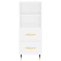 Credenza Bianca 34,5x34x180 cm in Legno Multistrato 3200241