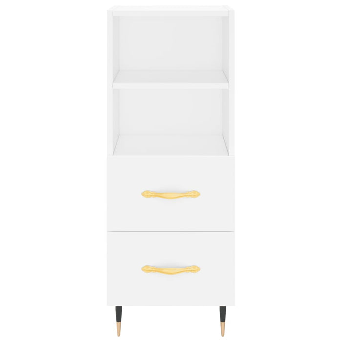 Credenza Bianca 34,5x34x180 cm in Legno Multistrato 3200241