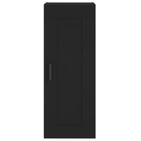 Credenza Nera 34,5x34x180 cm in Legno Multistrato 3200258