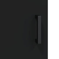 Credenza Nera 34,5x34x180 cm in Legno Multistrato 3200258
