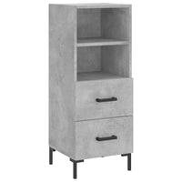 Credenza Grigio Cemento 34,5x34x180 cm in Legno Multistrato 3200261