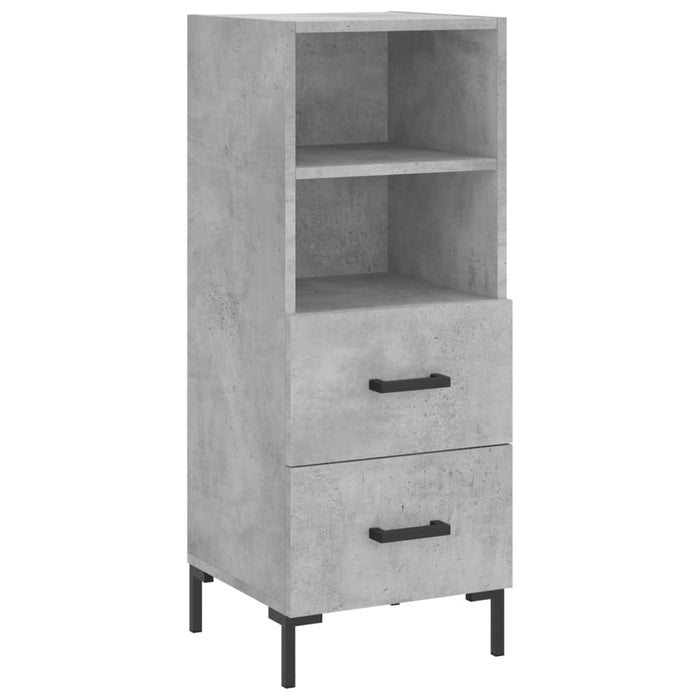 Credenza Grigio Cemento 34,5x34x180 cm in Legno Multistrato 3200261