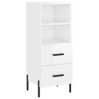 Credenza 34,5x34x180 cm in Legno Multistrato Bianco Lucido 3200267