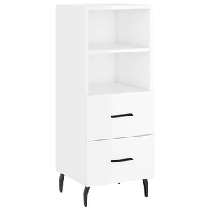 Credenza 34,5x34x180 cm in Legno Multistrato Bianco Lucido 3200275